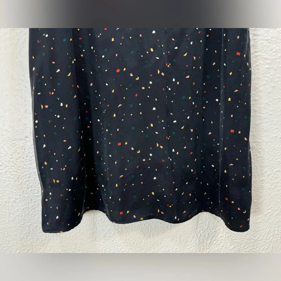 Rails Brianna 100% Silk Slip Dress in Black Confetti Women’s XS Classy Summer - Picture 7 of 14